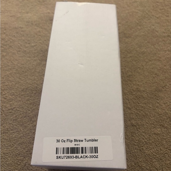 Black 30 oz Flip Straw Tumbler - Picture 5 of 5